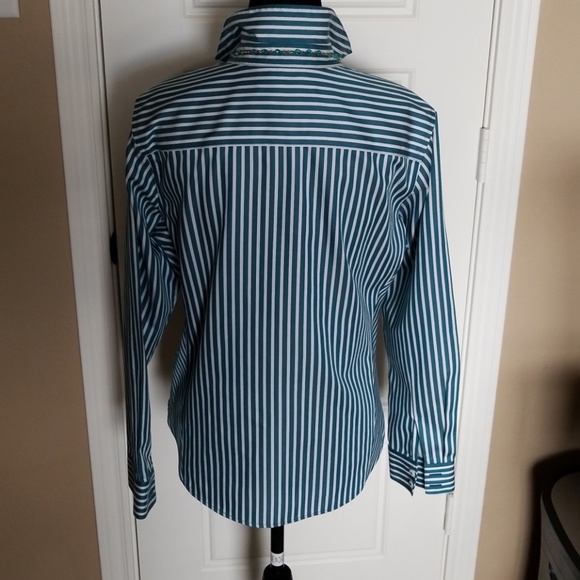 Long Sleeve Non-Iron Striped Shirt - Picture 3 of 6